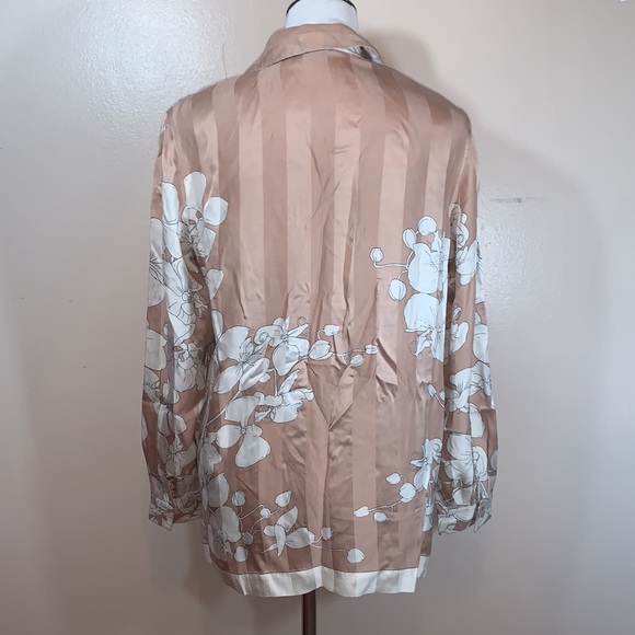 STARINGTON 100% Silk Floral Print Long Sleeve Blouse - Picture 6 of 9